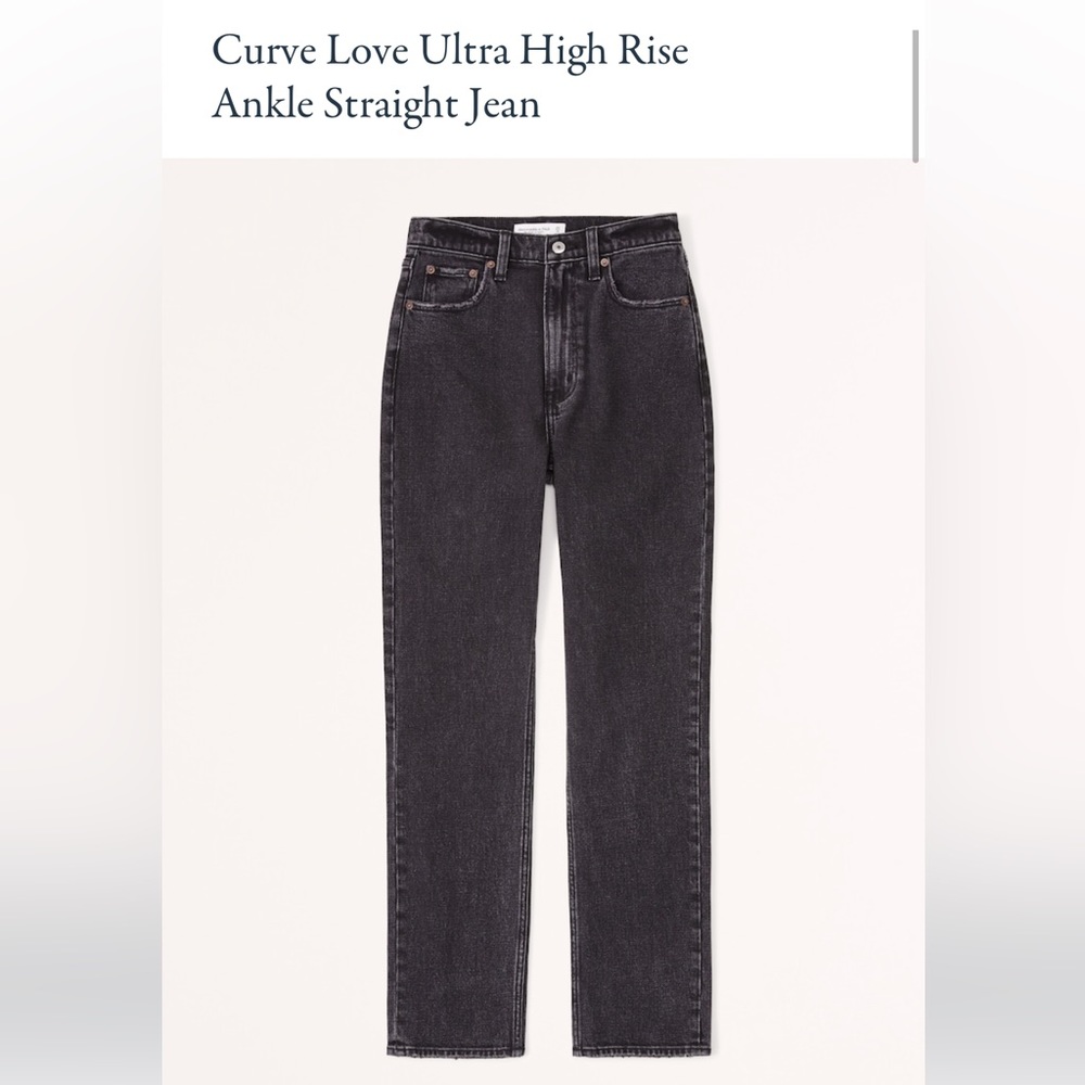 Abercrombie Curve Love Ankle Straight Jeans